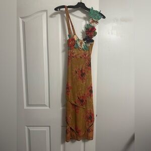 Save The Queen dress with intricate floral detailing